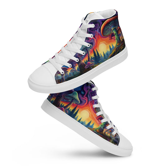 Men’s high top canvas shoes